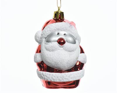 PENDENTI PER ALBERO DI NATALE BABBO 5X8CM