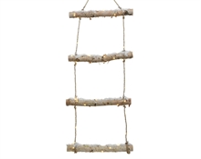 SCALETTA CON LED LUCE CALDA E NEVE 90CM