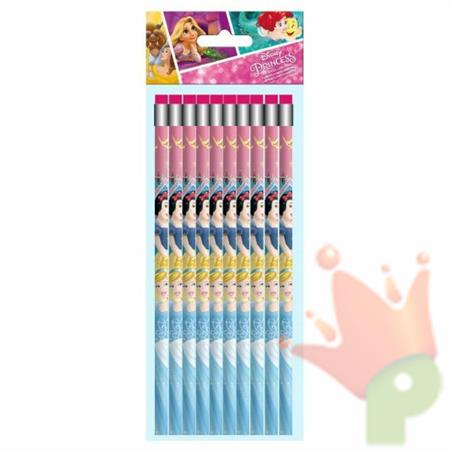 MATITA CON GOMMA PRINCIPESSA 10PZ