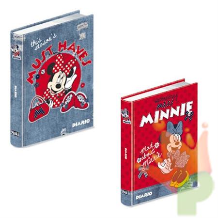 DIARIO CM 13X17,7 IMBOTTITO NON DATATO MINNIE JEANS