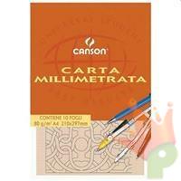 BLOCCO MILLIMETRATO A3 CANSON 10FG