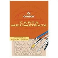 BLOCCO MILLIMETRATO A3 CANSON 10FG