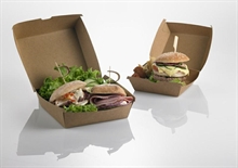 SCATOLA PER HAMBURGER KRAFT 16X16XH.9CM 50PZ