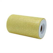 ROTOLO TULLE 12,5X25MT ORO GLITTER