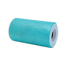 ROTOLO TULLE 12,5X25MT VERDE ACQUA GLITTER