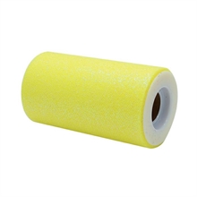 ROTOLO TULLE 12,5X25MT GIALLO GLITTER