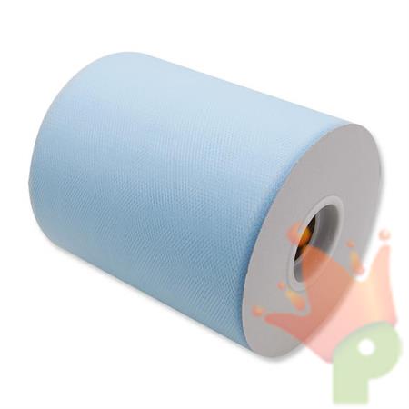 ROTOLO TULLE 12,5X100MT CELESTE