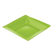 PIATTI FONDI QUADRATI 20,8X20,8CM VERDI 20PZ