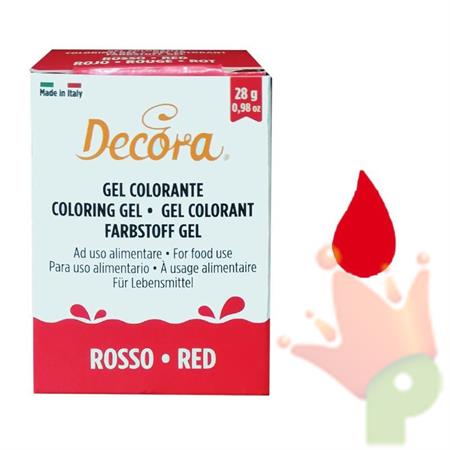 GEL COLORANTE DECORA ROSSO 28GR