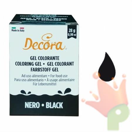 GEL COLORANTE DECORA NERO 28GR