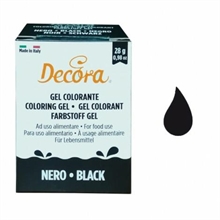 GEL COLORANTE DECORA NERO 28GR