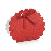 SCATOLINA BORSA 58X40X85 MM SETA ROSSO 10PZ