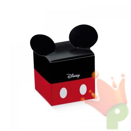 SCATOLINA MICKEY 50X50X50 MM RED & BLACK 10PZ