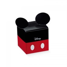 SCATOLINA MICKEY 50X50X50 MM RED & BLACK 10PZ
