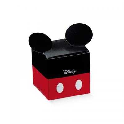 SCATOLINA MICKEY 50X50X50 MM RED & BLACK 10PZ