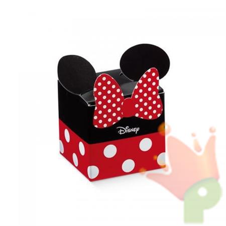 SCATOLINA MINNIE 50X50X50 RED & BLACK 10PZ