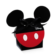 SCATOLINA MICKEY 55X40X105 MM RED & BLACK 10PZ