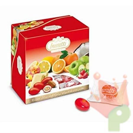 CONFETTI VASSOIO MISTO FRUTTA ROSSO 500GR