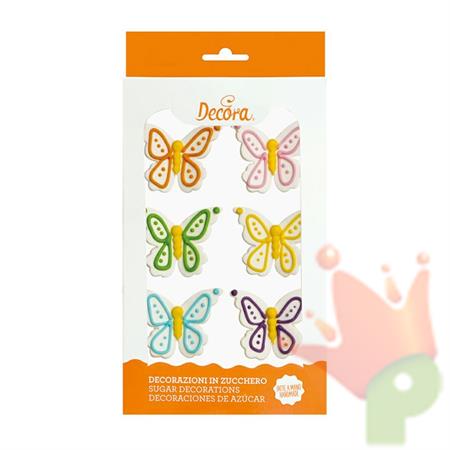 FARFALLE IN ZUCCHERO 6PZ