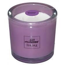 CANDELA PROFUMATA TRE STOPPINI IN VASO D. 12 H. 12 MAGNOLIA