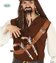 PETTORINA CON DUE PISTOLE PIRATA