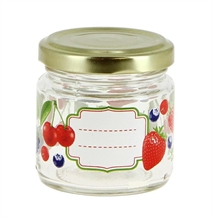 BARATTOLO VETRO CON TAPPO 500CC DEC. HEIDI