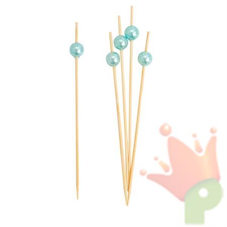 PICKS 12CM PERLE AZZURRE 25PZ