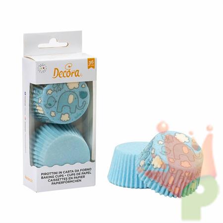 PIROTTINI 50X32MM ELEFANTINO E POIS BLU 36PZ