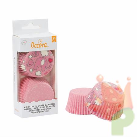 PIROTTINI 50X32MM ELEFANTINO E POIS ROSA 36PZ