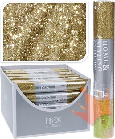 ROTOLO ORGANZA 28X250CM ORO GLITTER