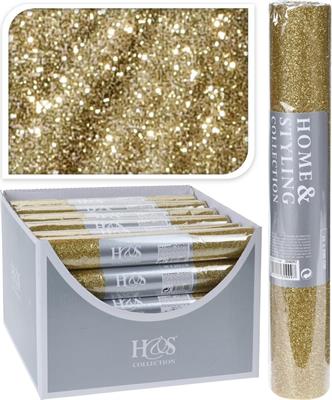 ROTOLO ORGANZA 28X250CM ORO GLITTER