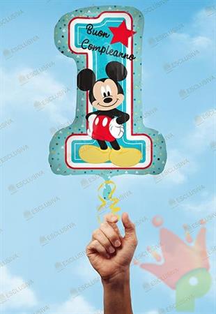 PALLONCINO NUMERO 1 TOPOLINO  48X71CM