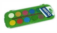 ACQUERELLI GIOTTO PLASTICA 12 COLORI
