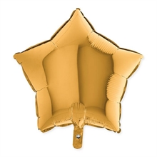 PALLONCINO MYLAR 18INCH 45CM STELLA ORO METAL 5PZ