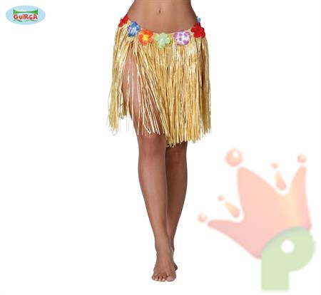 GONNA HAWAIANA FIORI PAGLIA 45CM