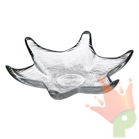 PIATTO STELLA VETRO D. 25CM H.4,5CM