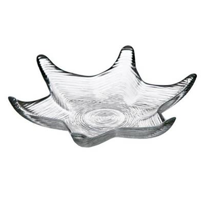PIATTO STELLA VETRO D. 25CM H.4,5CM