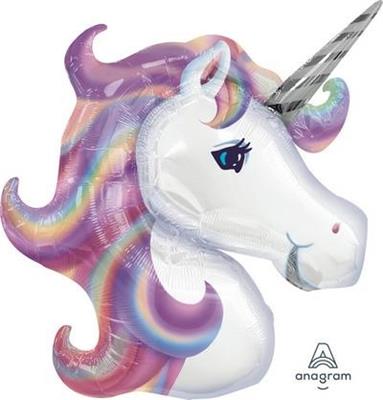 PALLONCINO SUPERSHAPE 83X73CM UNICORNO