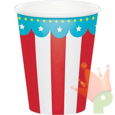 BICCHIERI 220CC CIRCUS PARTY 8PZ