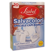 FOGLI SALVACOLORI SPECIALE CAPI BIANCHI 10PZ