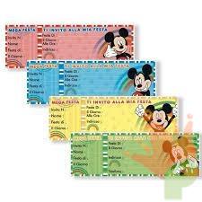 BIGLIETTI INVITO TOPOLINO 15PZ