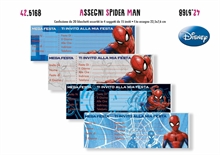 BIGLIETTI INVITI SPIDERMAN 15PZ