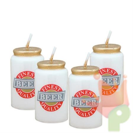 CANDELINE BIRRA IN LATTINA 2X2X2H.5CM 4PZ