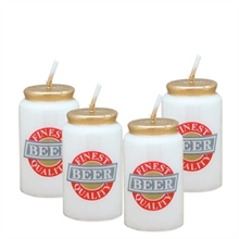 CANDELINE BIRRA IN LATTINA 2X2X2H.5CM 4PZ