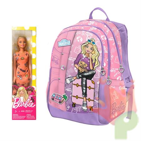 ZAINO 3 CERNIERE + GADGET BARBIE