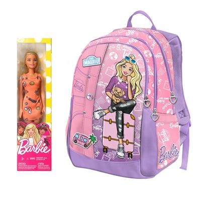 ZAINO 3 CERNIERE + GADGET BARBIE