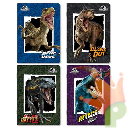 QUADERNO MAXI A4 JURASSIC WORLD RIGO 5MM