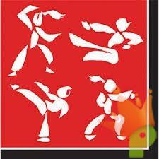 TOVAGLIOLI 33x33 CINTURA NERA JUDO 20pz