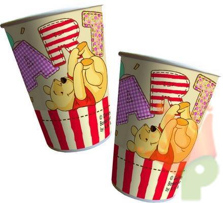 BICCHIERI 200ML WINNIE ALPHABET 8PZ