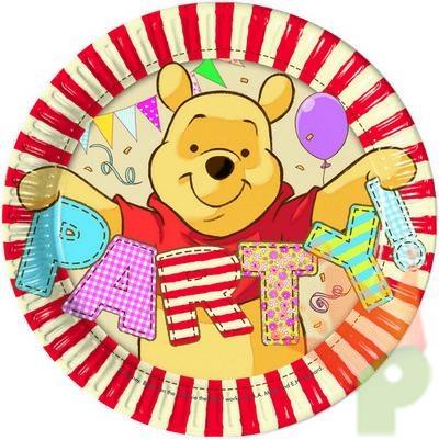 PIATTO 20CM WINNIE ALPHABET 8PZ